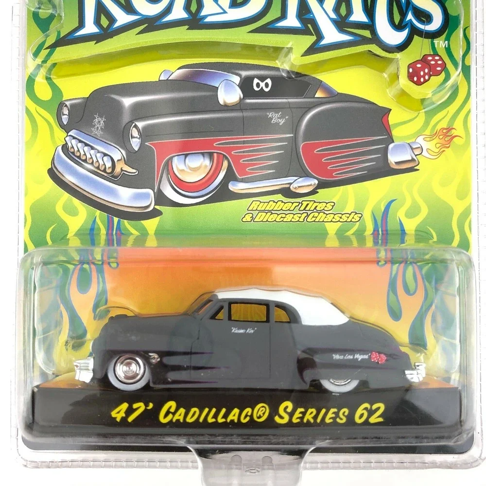 Jada Road Rats 1947 47‎ Cadillac Series 62 Car Gray Die Cast 1/64 Scale